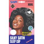 Saifi Silky Satin Sleep Cap XXXL Black SF 002