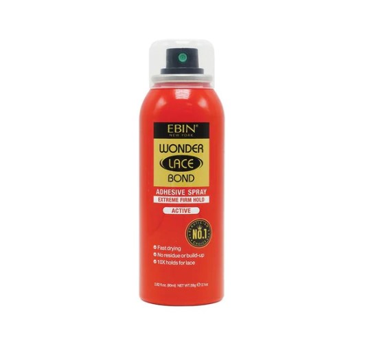 EBIN – Spray Perruque Wonder Lace Bond rouge firm-80ml